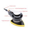 Handheld Air Sander Grinder Polisher Pneumatic Polishing Tool 12000rpm (75*100mm)