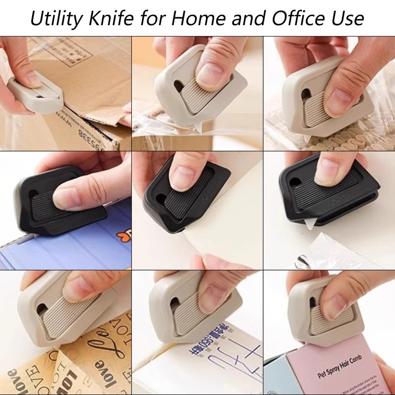 2Pack Creative Magnetic Box Cutter –Cardboard Cutting Tool, Retractable Envelope