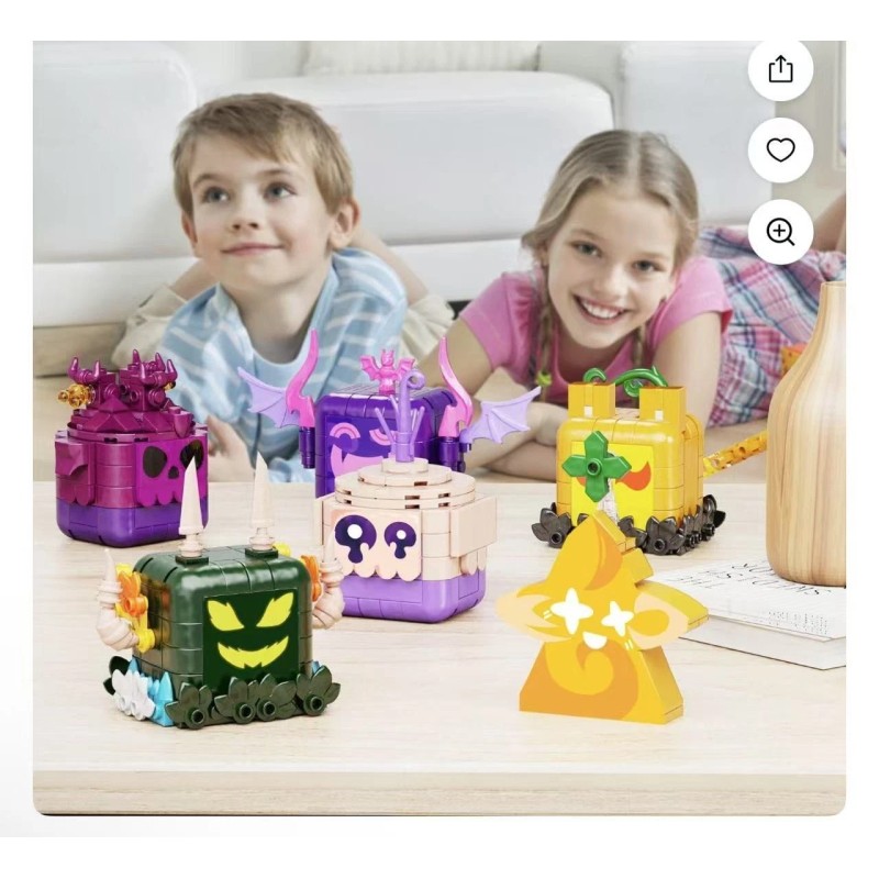 anlinmoc MOC Adventure Game 6-in-1 Bloxs Fruits Building Blocks Set