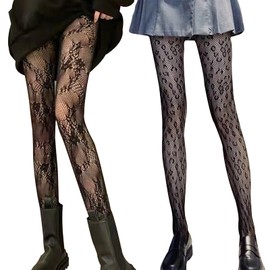 BSITSSS 2 Pairs Black Stockings Thigh High Stockings 102-105cm Stockings for Women Silk Stockings Patterned Hold Up Stockings Hold Up Stockings Lace Top Women'S Hold-Up Stockings, One Size