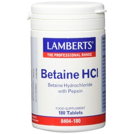 Lamberts Betain HCl 324 mg Pepsin 5 mg - 180 Tabletten, 169,9 Gramm, 1