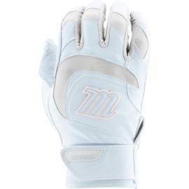 MARUCCI Signature Batting Glove V4, White/White, Adult Large