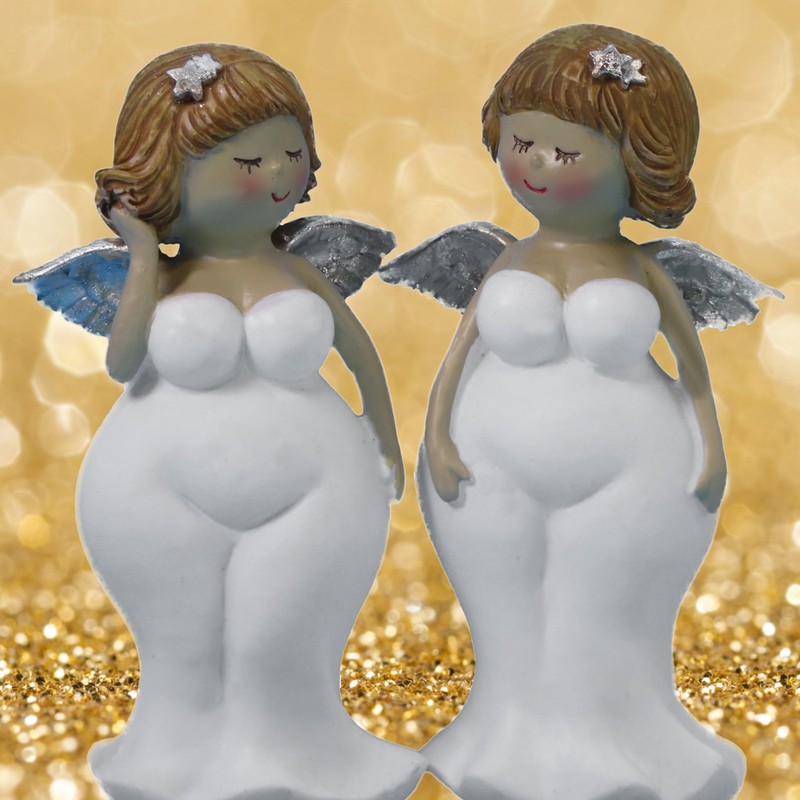 Pommerntraum ® Set of 2 decorative figures, collectible figures, guardian
