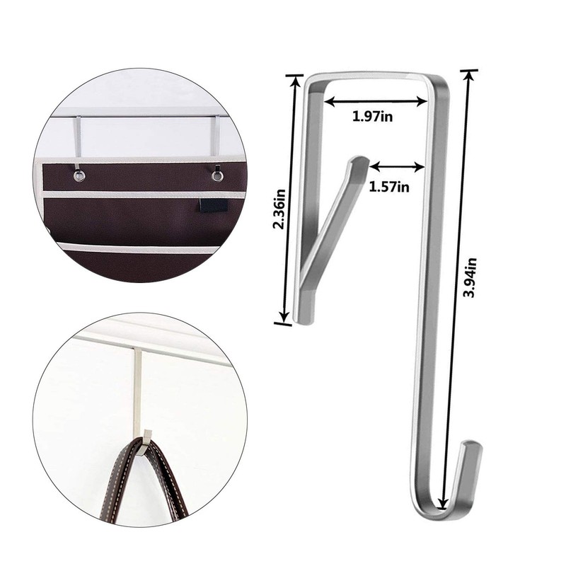 12 Pack Heavy Duty Stainless Steel Door Hanger Door Hooks