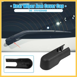 REPAIROCK Rear Windshield Wiper Arm Nut Cover Cap Fit for Jeep Liberty - Pack of 1 Black Auto Replacement Parts