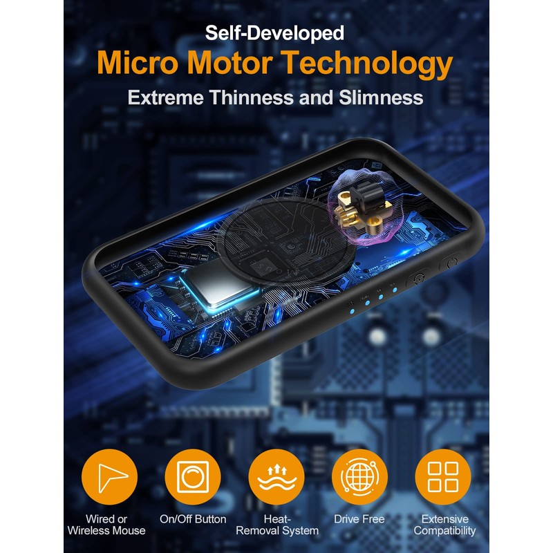 meatanty Ultra-Slim Silent Undetectable Mouse Jiggler, Interval Timer Adjustable, Mouse