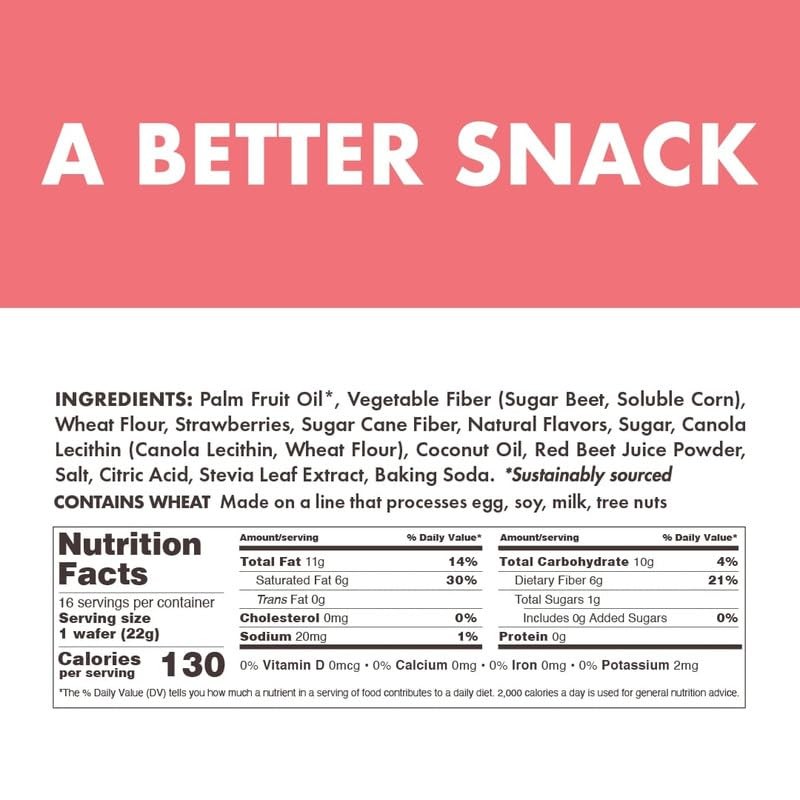 Rip Van Strawberry Keto Wafer Cookies - Healthy Vegan Snacks
