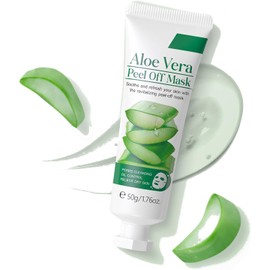 Mascarilla Facial De Gel Exfoliante De Aloe Vera, Mascarillas De Hidrogel Para El Rostro, Hidratante, Refrescante, Limpiadora De Poros, Controla La Grasa, Calma Y Fortalece La Barrera Cután