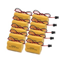 GLESOURCE 3.6V 900mAh Emergency/Exit Light ELB-B001 Battery Compatible for Lithonia ELB B001 ELBB001 Lithonia EU2C M6 LED Emergency Light Interstate ANIC1566 Unitech 0253799(10 Pack)