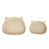 Baby Suction Plates Panda Shaped Powerful Suction Silicone Kid Suction