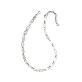 Kendra Scott Women's Jessie Chain Necklace Silver White