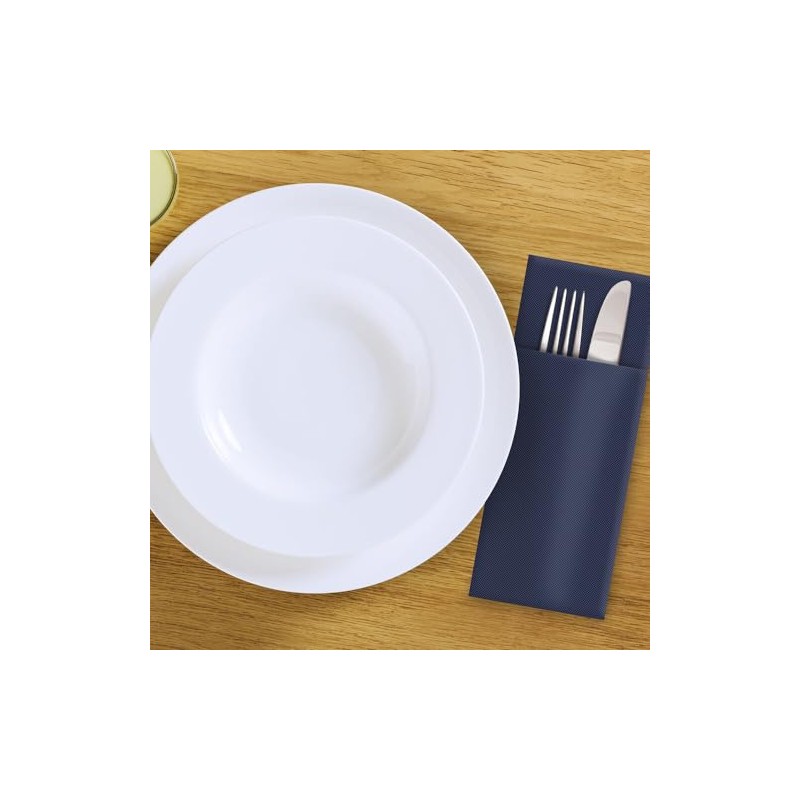 VEPATIM 100 Napkins Cutlery Pockets Premium 40 x 32 cm