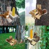 Squirrel Picnic Table Feeder Wooden Squirrel Feeders Corn Cob Holder