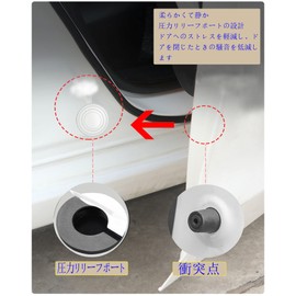 Car Shock Absorber Gasket For Nissan Note Aura / Days / NV100 Clipper NV100 Clipper Rio / Atlas / New Days / Leaf ZE1 / NV350 Caravan / Elgrand / AD / X-Trail (Hybrid) Car Door Shock Protection