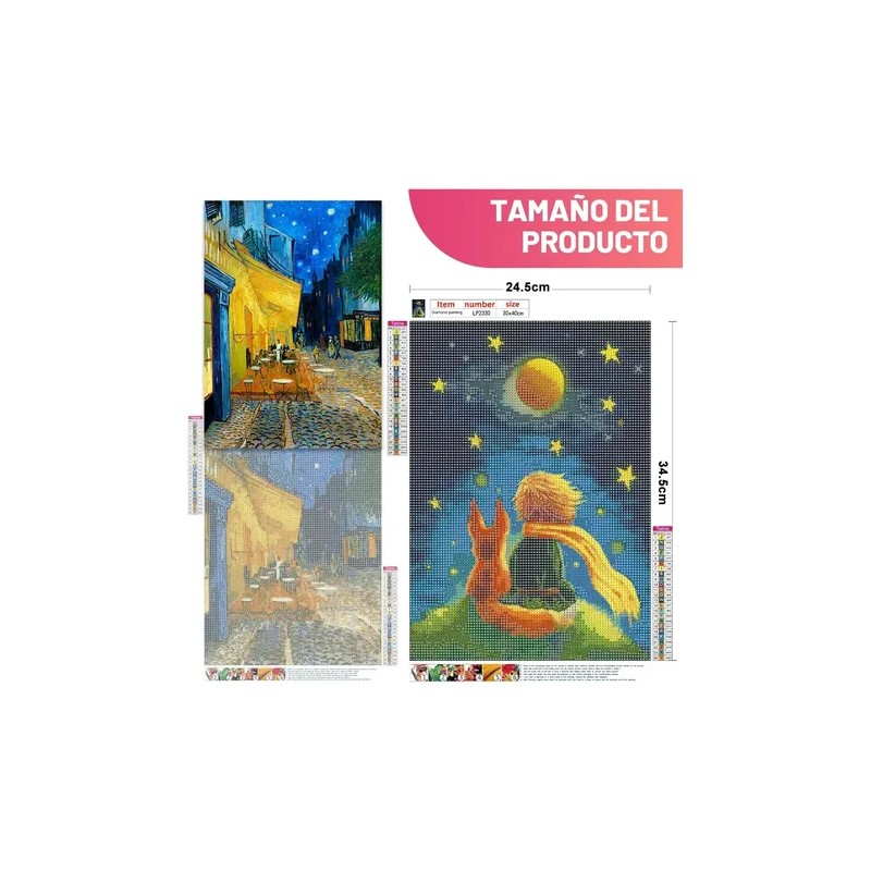 Cuadro 4 Set Pinturas De Diamantes 5d Para Decoración