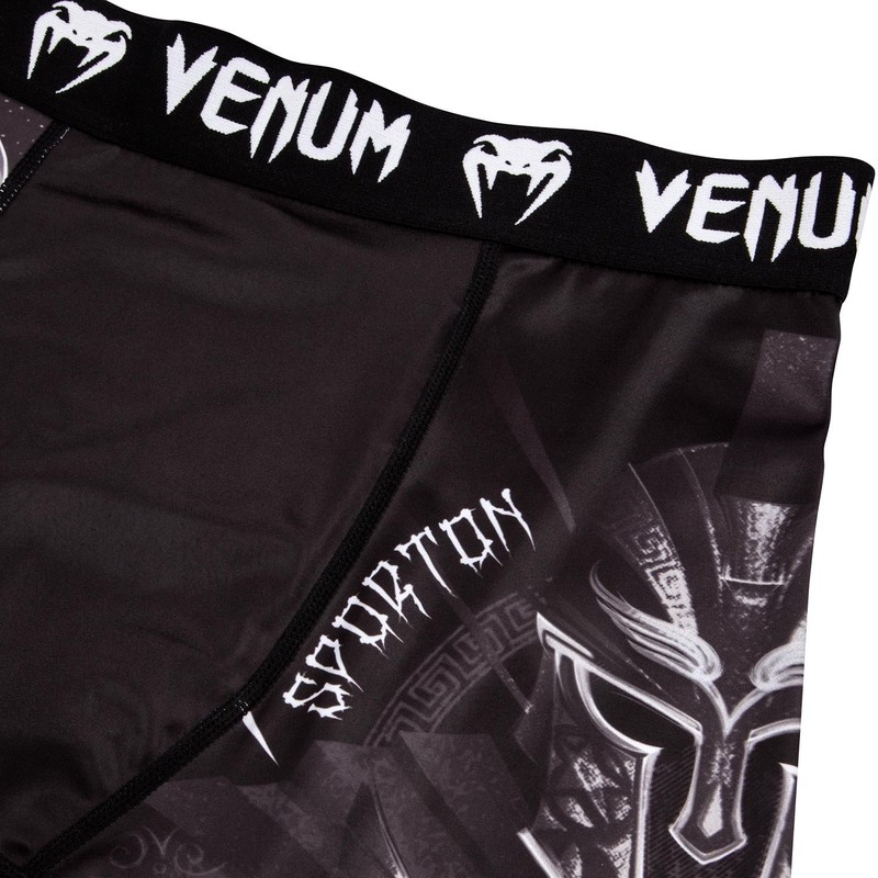 Venum Men's Gladiator 3.0 Vale Tudo Shorts XL, Black/White, X-Large