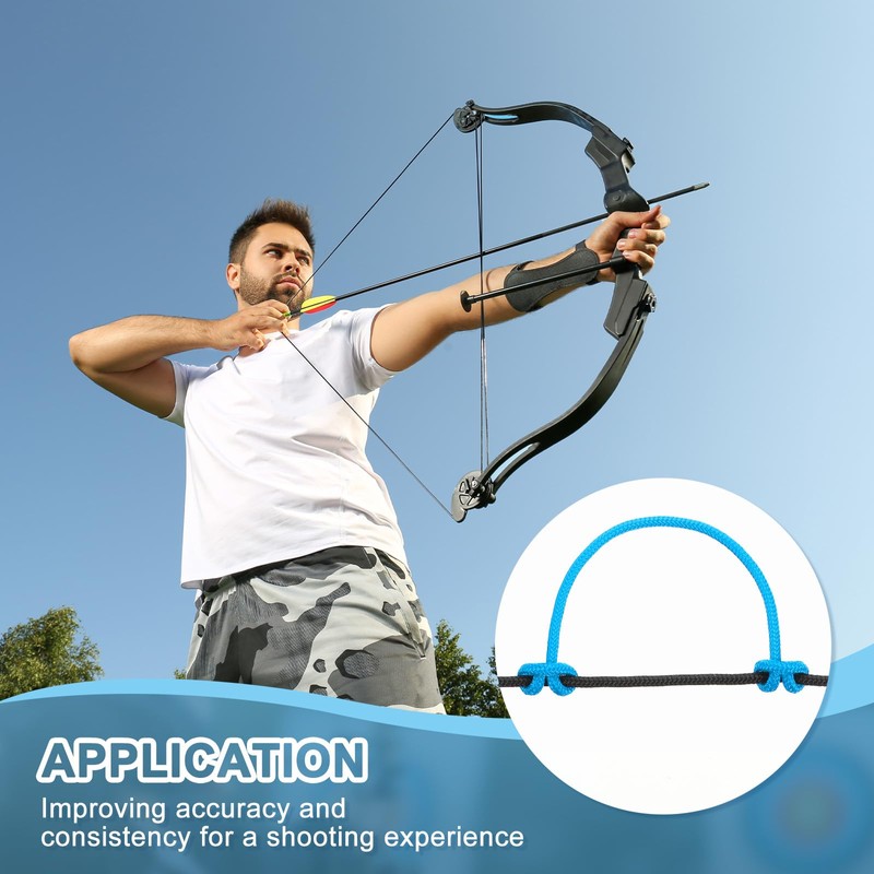 sourcing map 10 Feet Archery D Loop Rope String Nocking