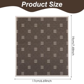 Ptwola Pack of 5 Swedish Dishcloths, Washable Dish Cloths, Reusable Kitchen Towels, Absorbent Sponge Cloths, Cleaning Towels, Counter Towels, Tea Towels (Style 2)