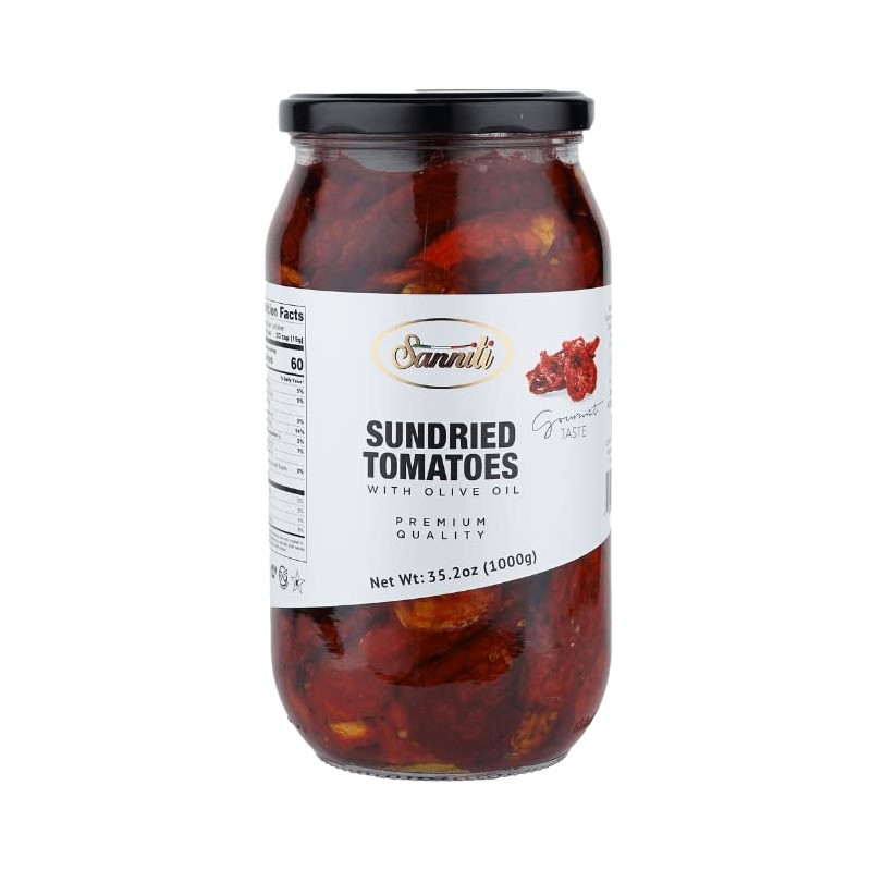 Sanniti Sun Dried Tomatoes in Olive Oil, 35 oz