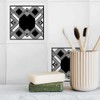 'Patterned Art Deco Square' 108mm Square Ceramic Tile (TD00019138)