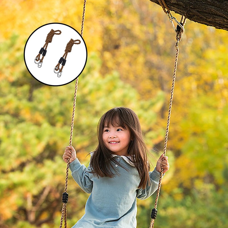 AMONENZ Pack of 2 Swing Ropes, 1.8 m Hammock Attachment,