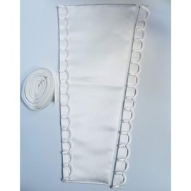 EverLove Women's Wedding Dress Zipper Replacement Adjustable Fit Satin Corset Back Kit Lace up for Prom Gowns Ivory