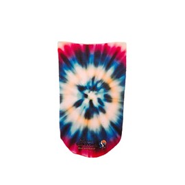 Amputee Sock "Tie Dye Blue White Red V1" 3ply Stump Sock