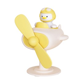 Clip On Fan Portable Small Fan with Cord Powered Small Fan with Sturdy Clamp Mini Table Fan Personal Desk Fan Duck Shape Yellow