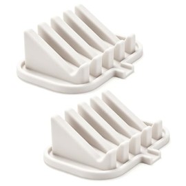Jabonera de silicona para ducha con autodrenaje (2, blanco)
