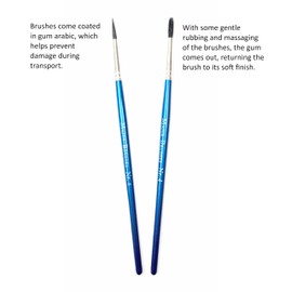 Major Brushes Imitation Squirrel Brushes Size 4 - Pack of 10