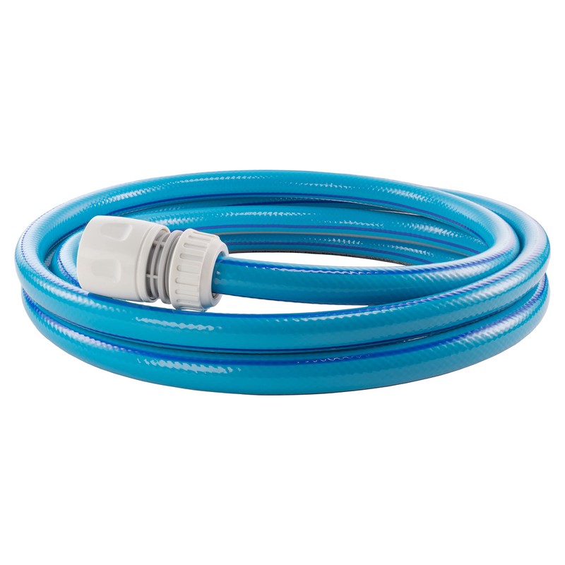 1/2" Blue Grey Flexible Garden Hose - 4 Layer Reinforced