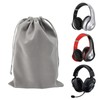 5Pcs Headphone Protection Pouch Bag Large Capacity Drawstring Lightweight Portable