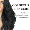 Yaki Detroit Layered V Part Wig Synthetic Half Wig For