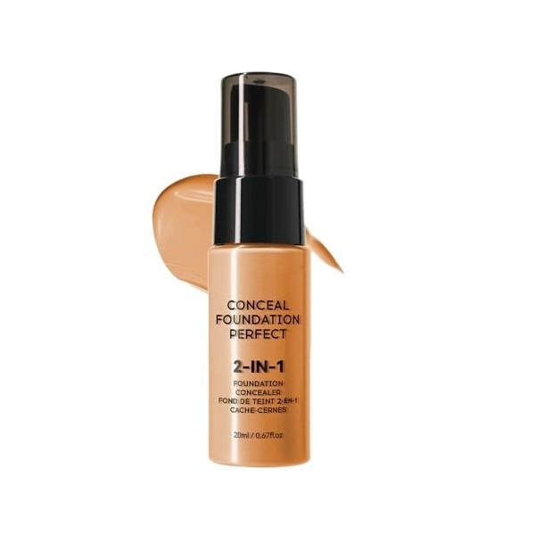 Matte Liquid Foundation Concealer Waterproof Sweat Proof Long Lasting Full