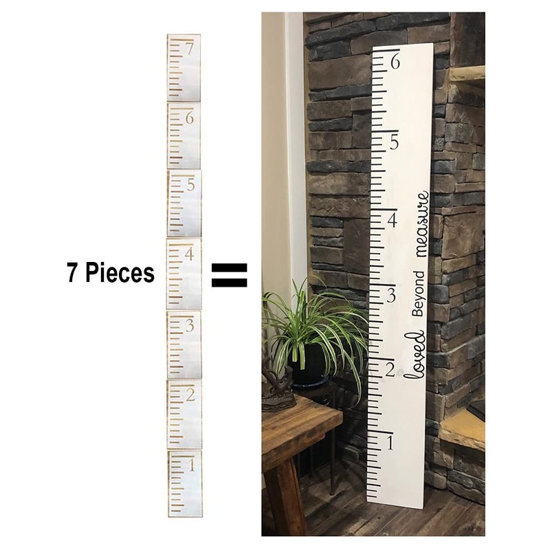 7 Feet Growth Chart Ruler Stencil, Baby Kids Height Growth