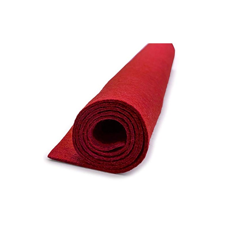 Rocking Red - Wool Felt Oversized Sheet - 35% Wool
