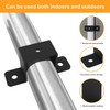 VANROUG 8 Pieces Square Pipe Clamps U Shaped Connector Bracket