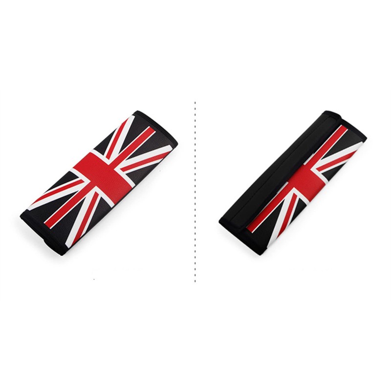 Qirc Car Seat Belt Shoulder Pad, British Union Jack Seat
