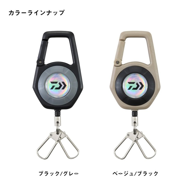 DAIWA Carabiner Reel 900 TYPE B, Black/Gray