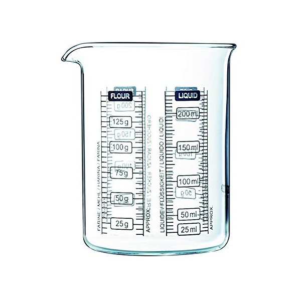 Pyrex 250 ml Kitchen Lab Measure and Mix Beaker