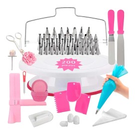 Kit Repostería 200pza Realización Repostería Pasteles Cocina