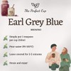 Earl Grey Blue Flower Loose Leaf Tea, Bergamot Oil, Resealable