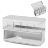 Marjoramy Double Layer Cable Storage Box, Transparent Cable Organiser Box