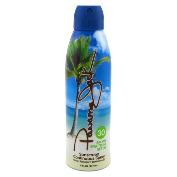 Panama Jack Sunscreen Spray, SPF 30 5.5 oz (Pack of 6)