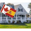3×5 FT Canada Spain Flag, Large 100D Canadian Spanish Friendship