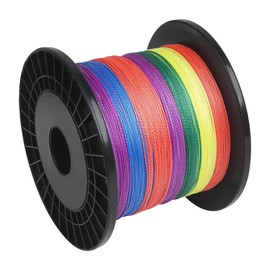 Braided Fishing Line 4-Way PE Braided Fishing Line 100 m/300 m/500 m/Grey-1000 m Super Strong Braided Fishing Lines for Freshwater Saltwater (Mix-500M-1.5#)