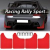 Unbranded Red Mud Flaps Splash Guards Mudflap Mudguards For Subaru