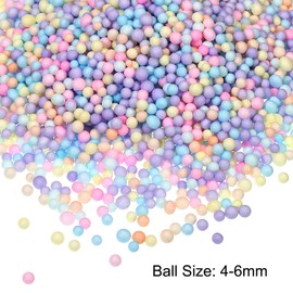 MECCANIXITY Foam Beads Foam Balls 4-6mm for Wedding and Party Decorations, Tiny Packing Balls, Arts DIY Crafts Supplies (Multicolored,1 Pack Approx 1250pcs)