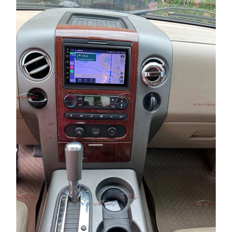 Vorally For 2004-2008 Ford F150 Dash Radio Bluetooth Wireless CarPlay