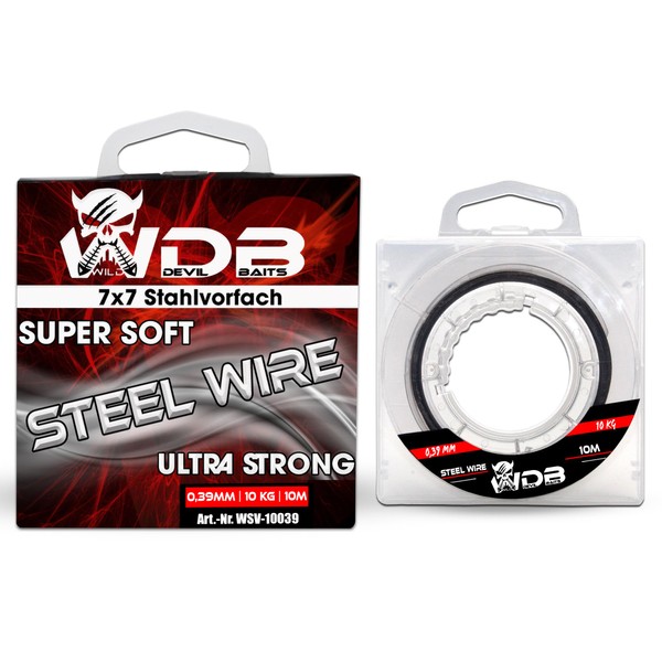 Wild Devil Baits Steel Wire 7 x 7 Steel Leader